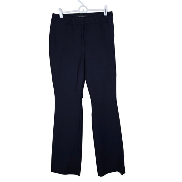 Women's WHBM Navy Blue "Ines Curvy Boot Leg" Dress Pants Trousers | Size 6 - Picture 1 of 12